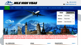 What Milehighvisas.com website looked like in 2022 (1 year ago)