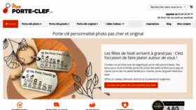 What Mon-porte-clef.fr website looked like in 2022 (1 year ago)