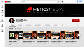 What Meticsmedia.com website looked like in 2022 (1 year ago)
