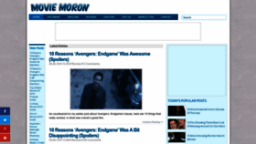 What Movie-moron.com website looked like in 2022 (1 year ago)