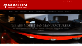 What Mason-ind.com website looked like in 2022 (1 year ago)