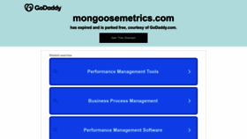 What Mongoosemetrics.com website looked like in 2022 (1 year ago)