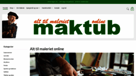 What Maktub.dk website looked like in 2022 (1 year ago)
