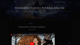 What Mushoku-tensei.com website looked like in 2022 (1 year ago)