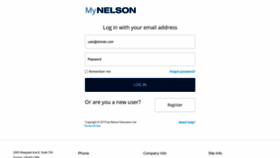 What Mynelson.com website looked like in 2022 (1 year ago)