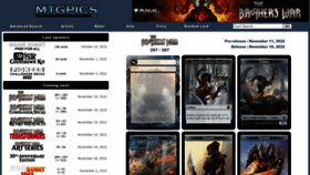 What Mtgpics.com website looked like in 2022 (1 year ago)