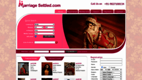 What Marriagesettled.com website looked like in 2022 (1 year ago)