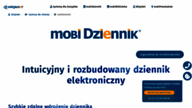 What Mobidziennik.pl website looked like in 2022 (1 year ago)