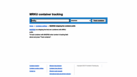 What Mrku.container-tracking.org website looked like in 2022 (1 year ago)