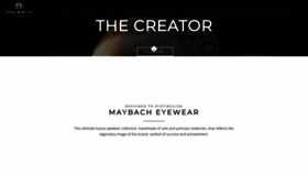 What Maybach-eyewear.com website looked like in 2022 (1 year ago)
