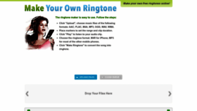 What Makeownringtone.com website looked like in 2022 (1 year ago)