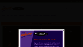 What Melrosestore.com website looked like in 2022 (1 year ago)