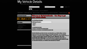 What Myvehicledetails.com website looked like in 2022 (1 year ago)