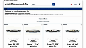What Metallbauversand.de website looked like in 2022 (1 year ago)