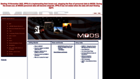 What Mods.army.mil website looked like in 2022 (2 years ago)