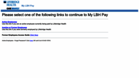 What Mylbhpay.org website looked like in 2022 (1 year ago)