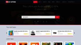 What Modlovers.com website looked like in 2022 (1 year ago)