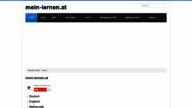 What Mein-lernen.at website looked like in 2022 (1 year ago)