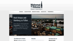 What Mahnmal-st-nikolai.de website looked like in 2022 (1 year ago)