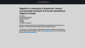 What Magebird.com website looked like in 2022 (1 year ago)