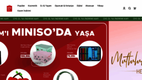 What Miniso.com.tr website looked like in 2022 (1 year ago)