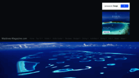 What Maldives-magazine.com website looked like in 2022 (1 year ago)
