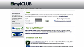 What Myiclub.com website looked like in 2022 (1 year ago)