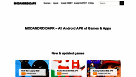 What Modandroidapk.com website looked like in 2022 (1 year ago)