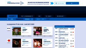 What Mon-programme-tv.be website looked like in 2022 (1 year ago)
