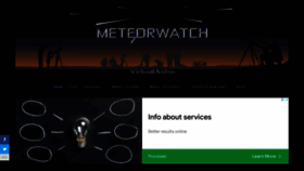 What Meteorwatch.org website looked like in 2022 (1 year ago)