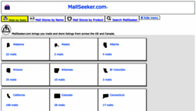What Mallseeker.com website looked like in 2022 (1 year ago)