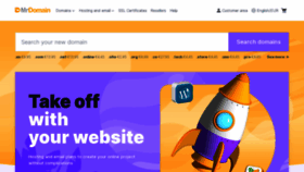 What Mrdomain.com website looked like in 2022 (1 year ago)