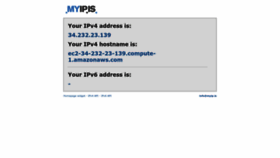 What Myip.is website looked like in 2022 (1 year ago)