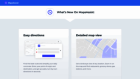 What Mapsassist.com website looked like in 2022 (1 year ago)