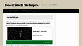 What Mswordidcards.com website looked like in 2022 (1 year ago)