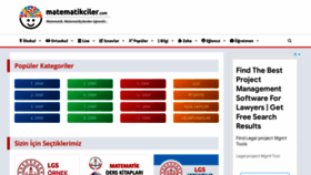 What Matematikciler.com website looked like in 2022 (1 year ago)