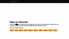 What Mapcraft.me website looked like in 2022 (2 years ago)