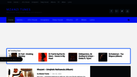 What Mzanzitunes.com website looked like in 2022 (1 year ago)