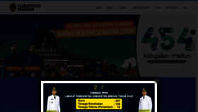 What Madiunkab.go.id website looked like in 2022 (1 year ago)