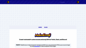 What Makeemoji.com website looked like in 2022 (1 year ago)