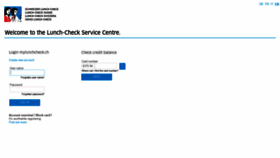 What Mylunchcheck.ch website looked like in 2022 (1 year ago)