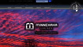 What Minnehahacounty.org website looked like in 2022 (1 year ago)