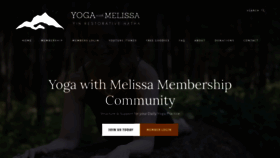 What Melissawest.com website looked like in 2022 (1 year ago)