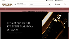 What Marabika.lt website looked like in 2022 (1 year ago)