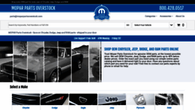 What Moparpartsoverstock.com website looked like in 2022 (1 year ago)
