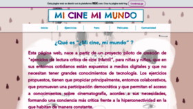 What Micinemimundo.com website looked like in 2022 (1 year ago)