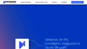 What Metadados.com.br website looked like in 2022 (1 year ago)
