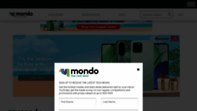 What Mondo.co.za website looked like in 2022 (1 year ago)