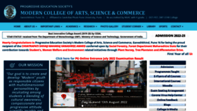 What Moderncollegegk.org website looked like in 2022 (1 year ago)
