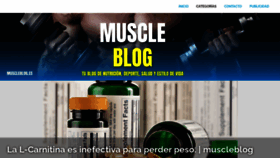 What Muscleblog.es website looked like in 2022 (1 year ago)